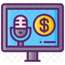 Monetización de podcasts  Icon