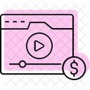 Monetizacion De Video Video Monetizacion Icon