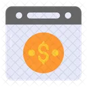 Online Earnings Monetization Icon