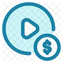 Monetize Money Video Icon