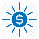 Money Dollar Sun Icon