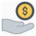 Money Dollar Hand Icon