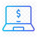 Laptop Money Payment Icon