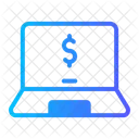 Laptop Money Payment Icon