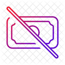 お金、現金なし、お金なし アイコン
