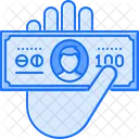 Hand Banknote Payment Icon