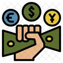Fiat Money Hand Icon