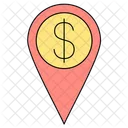 Money Location Map Icon