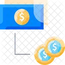 Flat Moneym Money Dollar Icon
