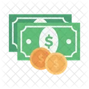 Dollar Coins Currency Icon