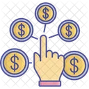 Money Share Hand Icon