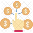 Money Share Hand Icon