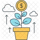 Money Plant Income Icon