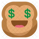 Money Monkey Emoji Icon