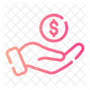 Money Coin Hand Icon