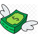 Money Flying Financial Icon