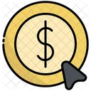 Money Button Click Icon
