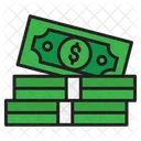 Dollar Cash Argent Icon