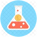 Money Experiment Flask Icon