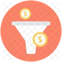 Money Filter Funnel Icon