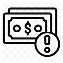 Money Warning Illegal Icon