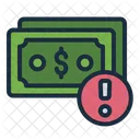 Money Warning Illegal Icon