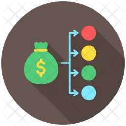 Money Allocation  Icon