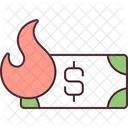 Money and fire  Icon
