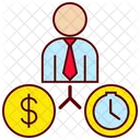 Money And Work Relation Icon