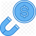 Money Attraction Earning Magnet Icon