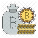 Money Bag Bitcoin Icon