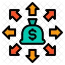 Money Bag Banking Network Icon