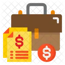 Money Bag Document Finance Icon
