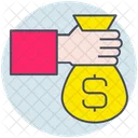 Business Money Hand Icon