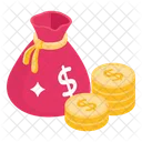 Savings Investment Money Bag Icon