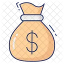 Cash Bag Stack Icon