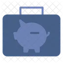 Briefcase Money Piggy Icon