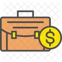 Money Bag Briefcase Business Icon