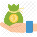 Money Bag Bag Hand Icon