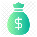 Money Bag Cost Argent Icon