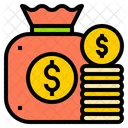 Money Bag And Coins Wealth Money Bag Icon