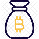 Money Bag Bitcoin Icon