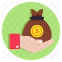 Money Bag Care Money Sack Care Cash Bag Care Icon