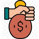 Money Bag Hand  Icon