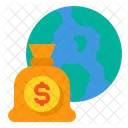 Money Bag Global World Icon