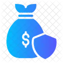 Money Bag Insurance Protection Icon