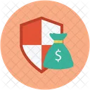 Money Bag Shield Icon