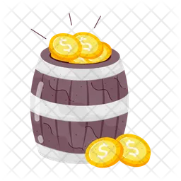 Money Barrel  Icon