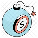 Money Bomb Currency Bomb Cash Bomb Icon