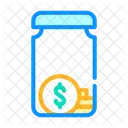 Bottle Money Color Icon